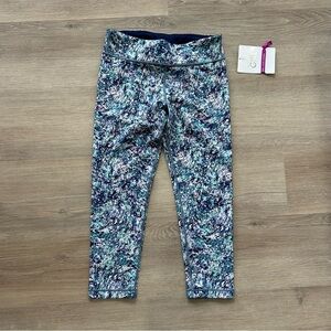Athleta Girl Printed Chit Chat Capri Leggings